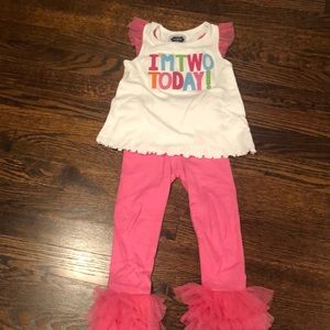 Mud Pie “I’m two today” outfit